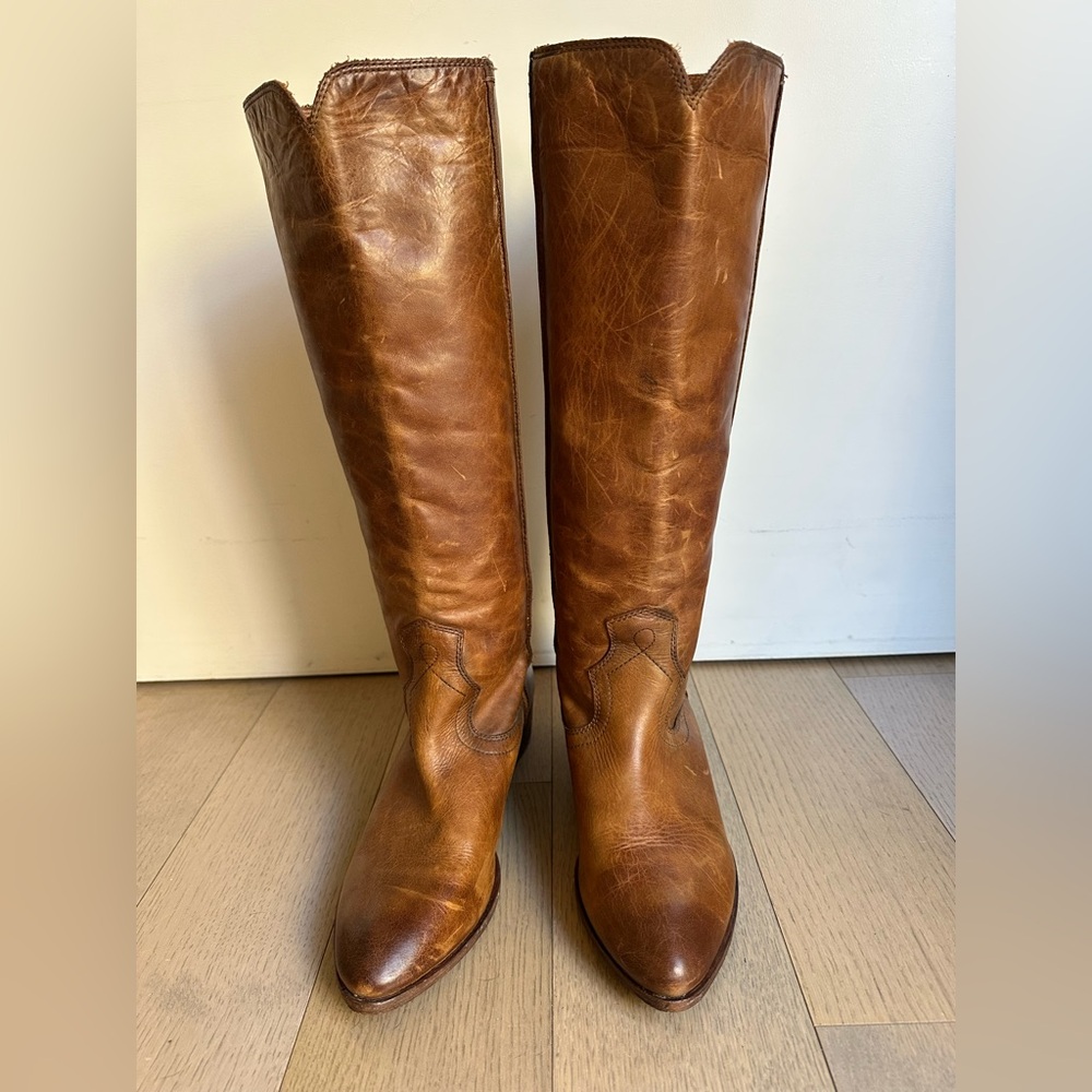 Frye Melissa Button 2 knee high riding boots size 10 - Picture 4 of 16